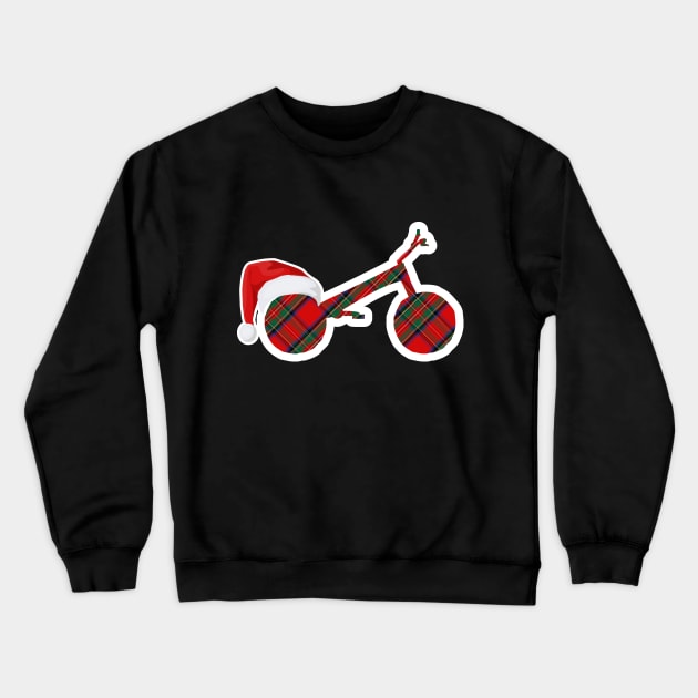 TRIAL Xmas trialbike - sports christmas hat Crewneck Sweatshirt by ALLEBASIdesigns